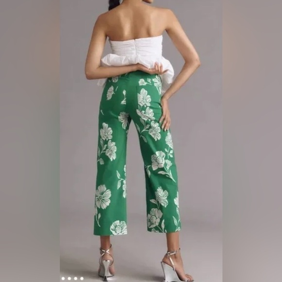 Anthropologie The Colette Magic Fabric Wide Leg High Rise Crop Pants NWT! - Picture 4 of 14